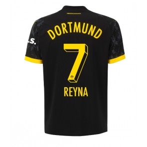 Borussia Dortmund Giovanni Reyna #7 Koszulka Wyjazdowych 2023-24 Krótki Rękaw